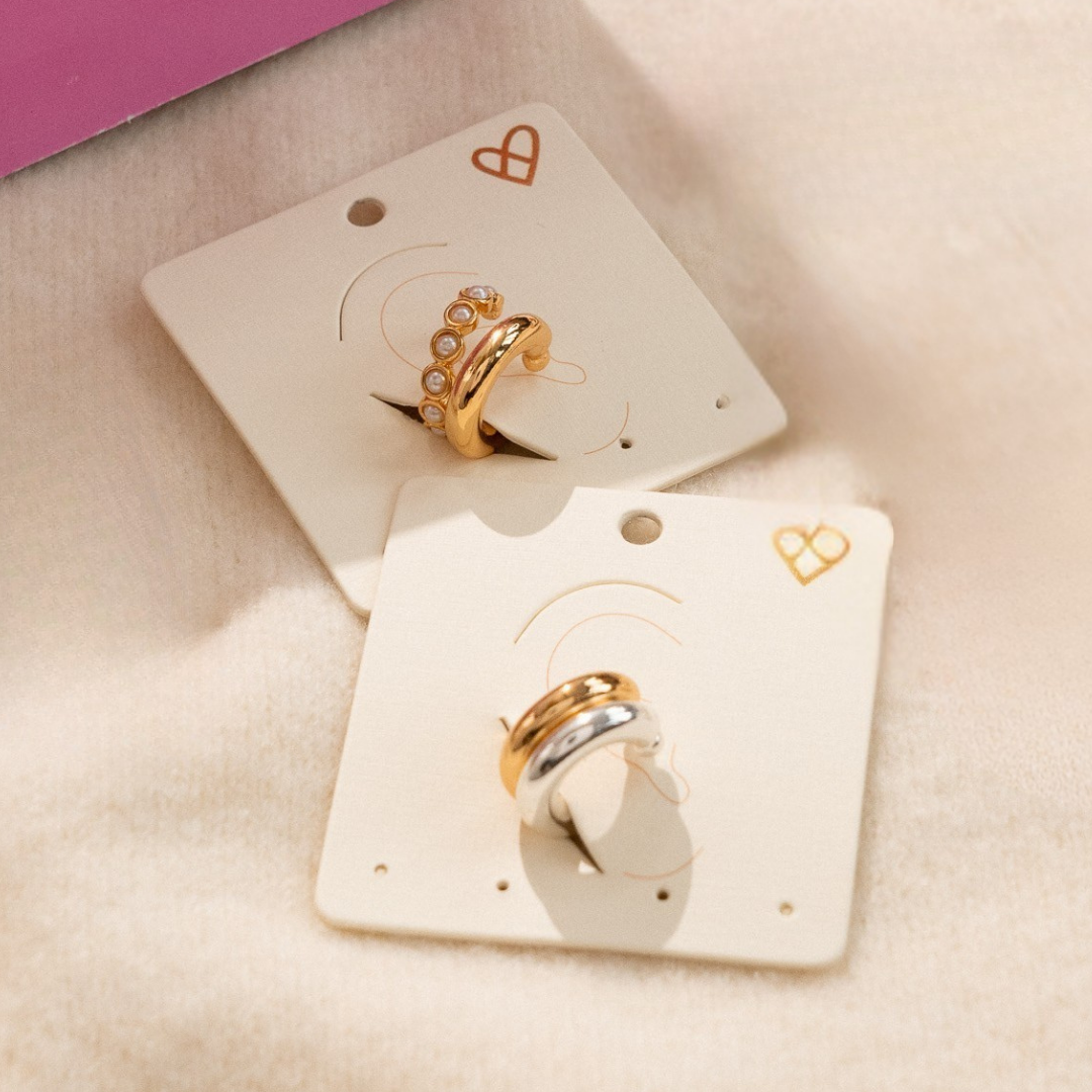 Classic Gold & Silver Ear Cuff Set