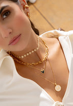 Heart Pendant Necklace Set