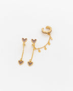 2 in 1 heart dangle set