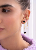 2 in 1 heart dangle set