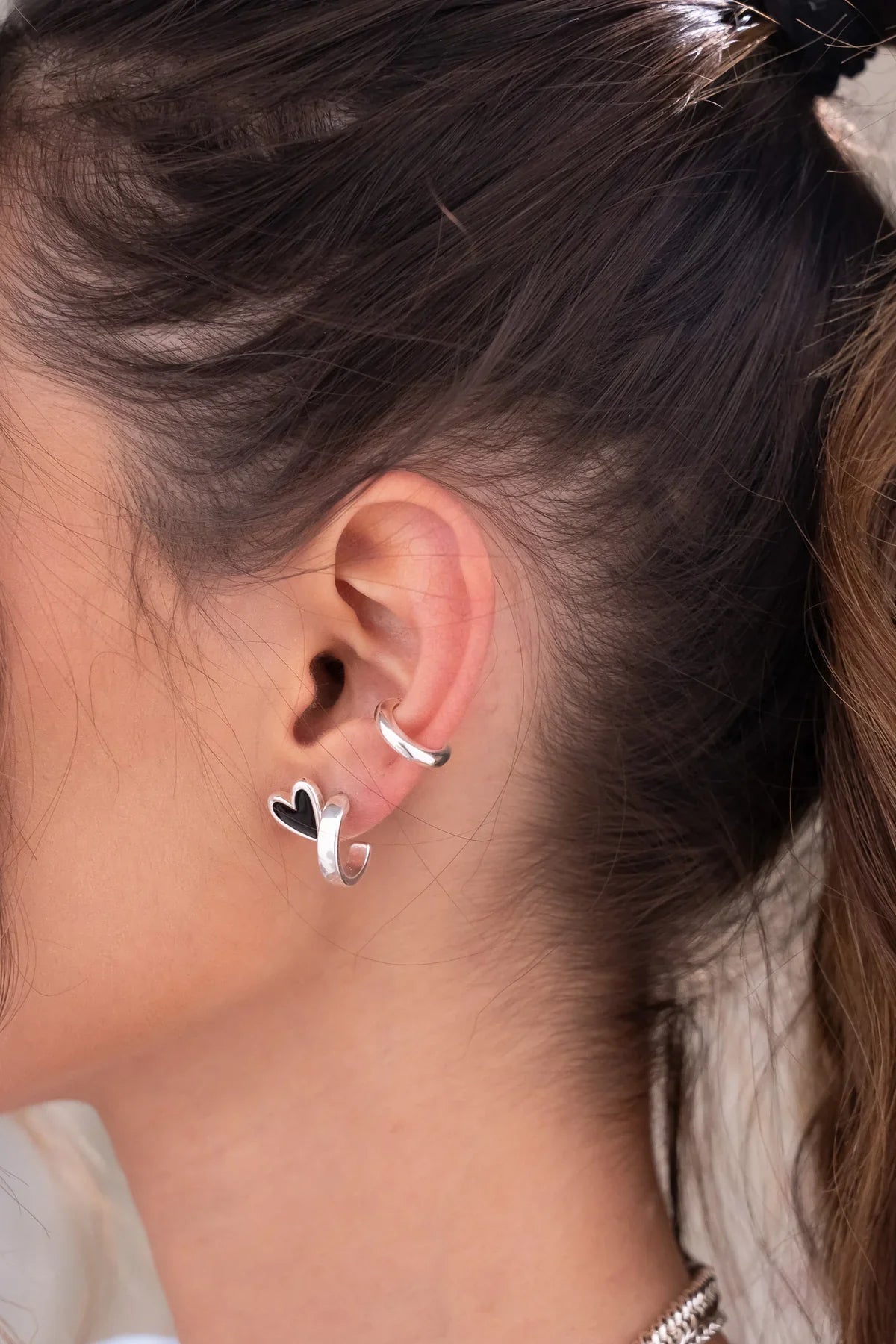 Silver heart set