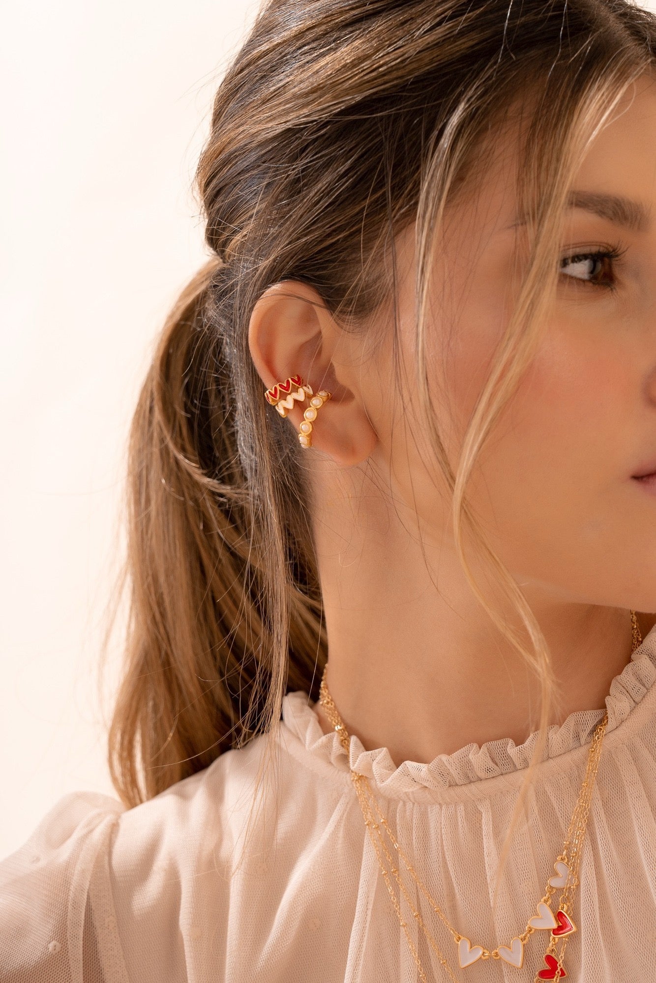 Pearl Ear Cuff S