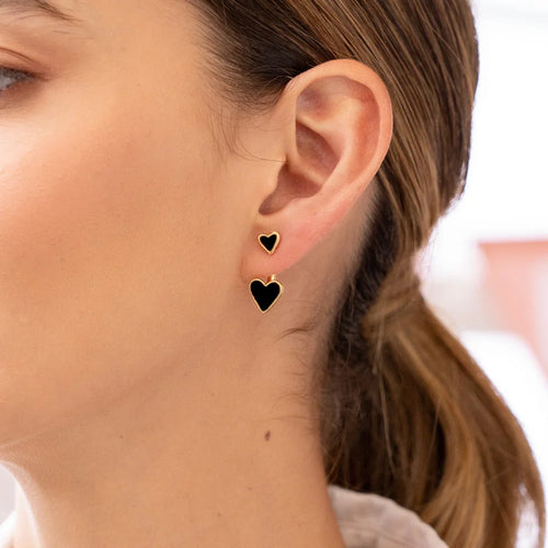 2-in-1 Heart Earrings
