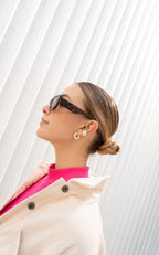 Hoops & ear cuffs trio set