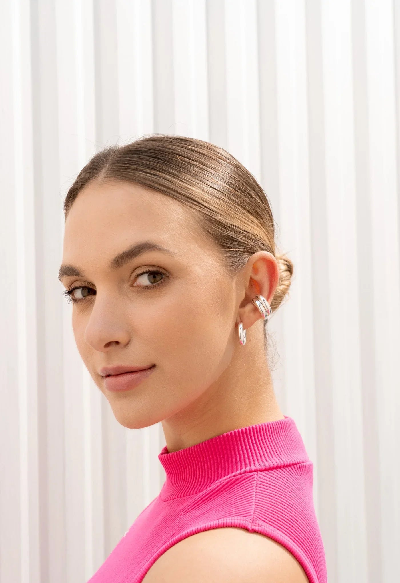 Hoops & ear cuffs trio set