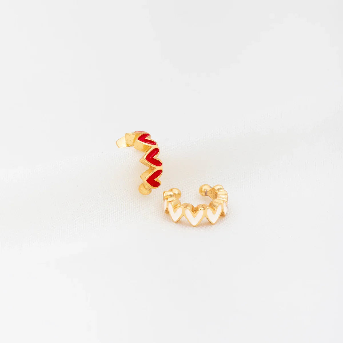 Heart Ear Cuff X2