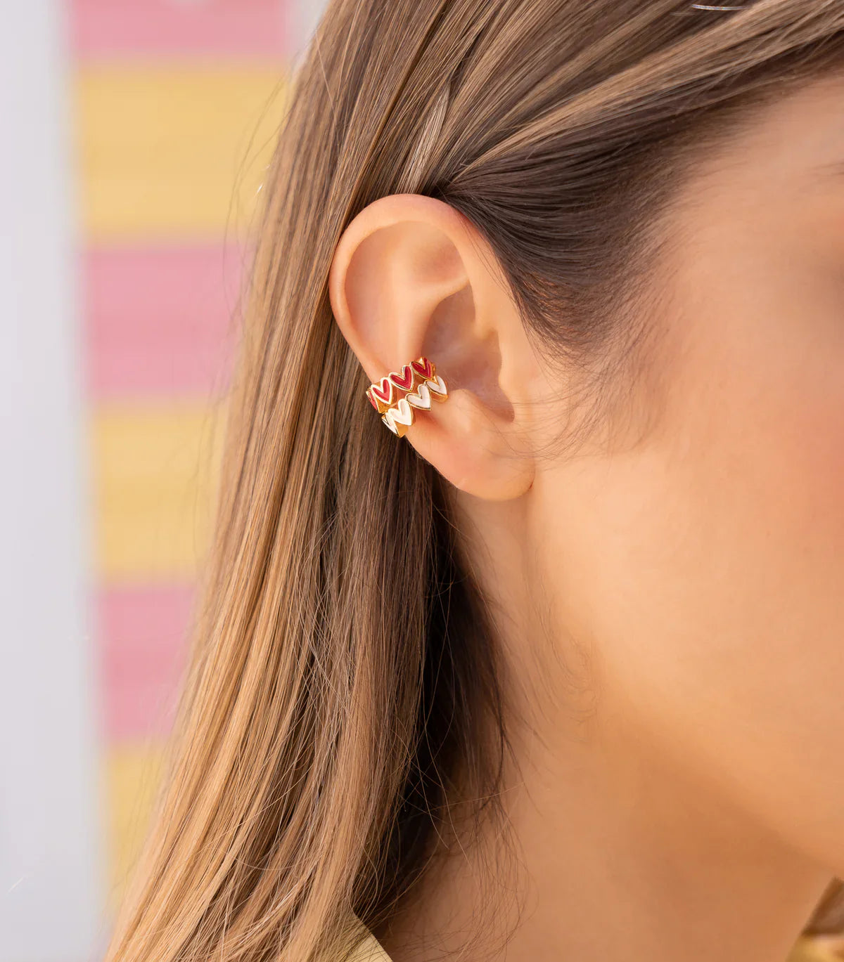 Heart Ear Cuff X2
