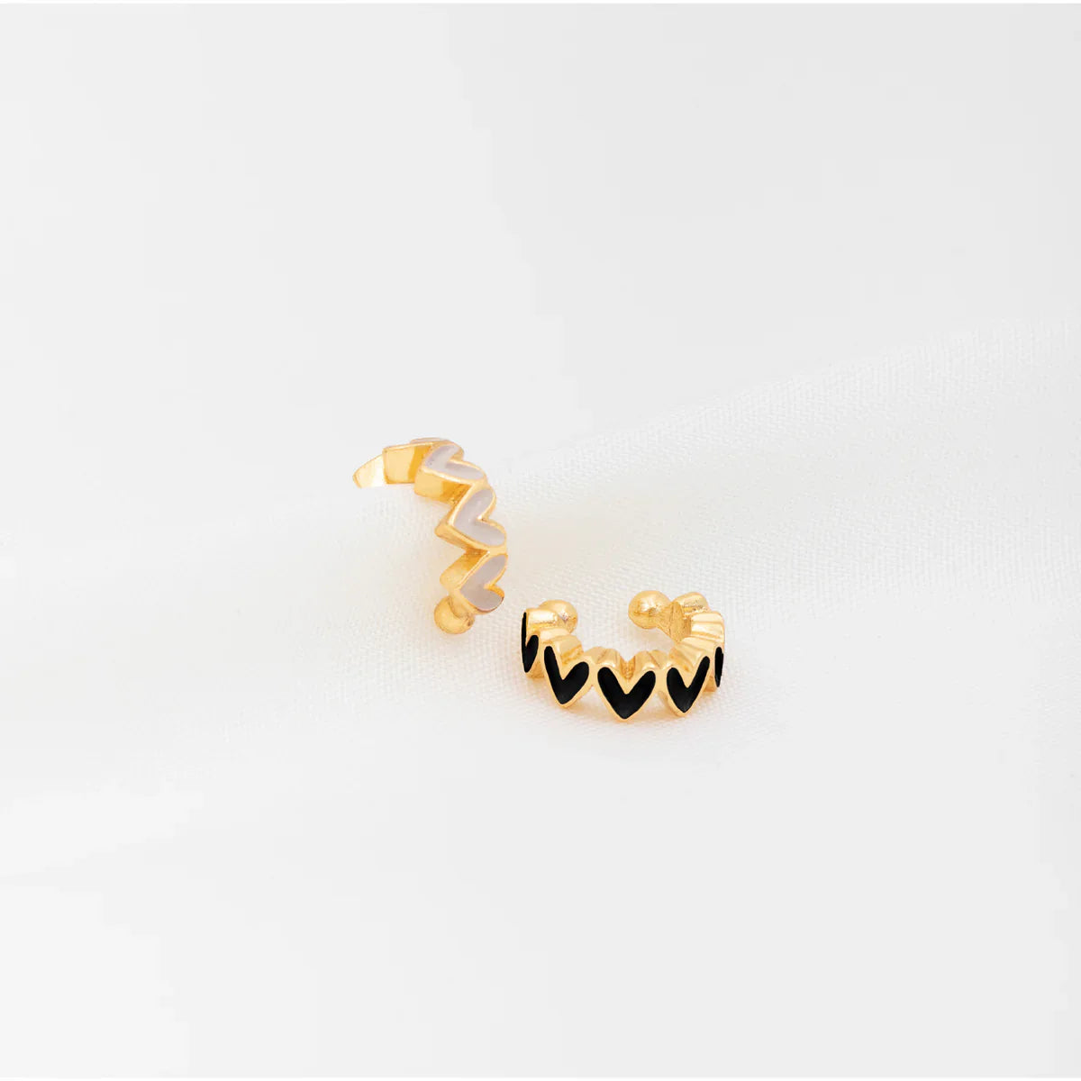 Heart Ear Cuff X2