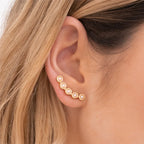 Curved Pearl Earrings