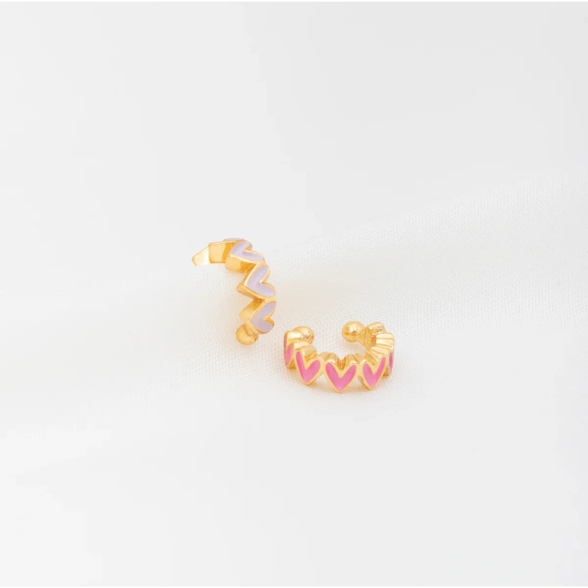 Heart Ear Cuff X2