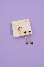 2 in 1 heart dangle set