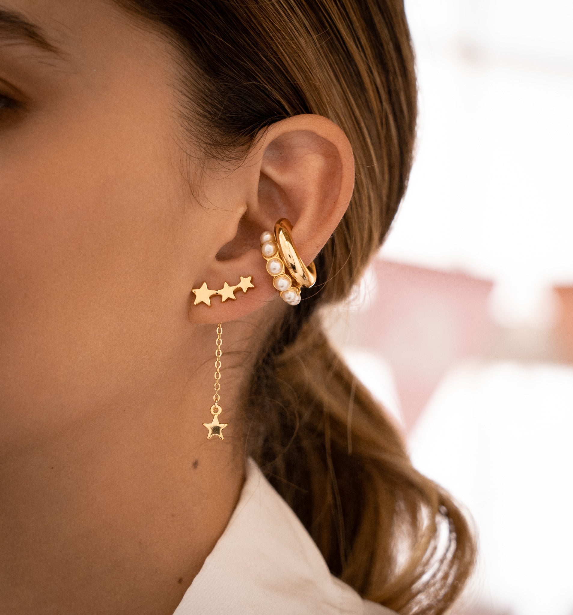 Multi-Pearl Ear Cuff