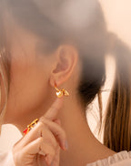 4-in-1 Heart Charm Hoops