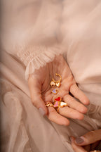 4-in-1 Heart Charm Hoops