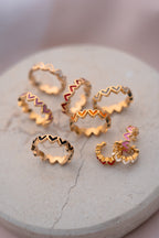 Twin Heart Ring Set