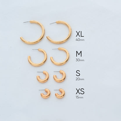 GOLDEN HOOP LUXE - S